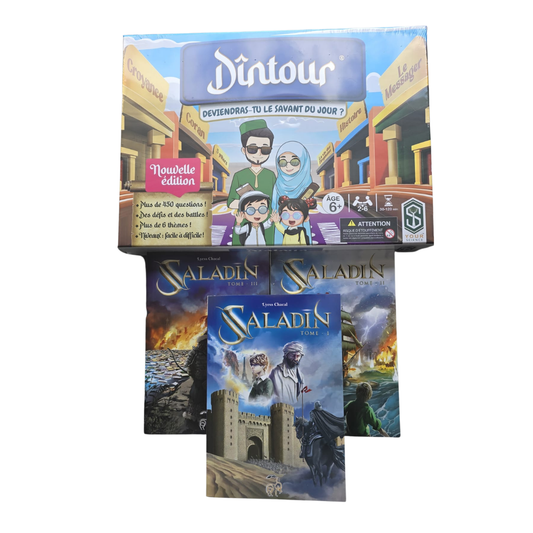 Pack Aventure – DinTour + 3 tomes de Saladin