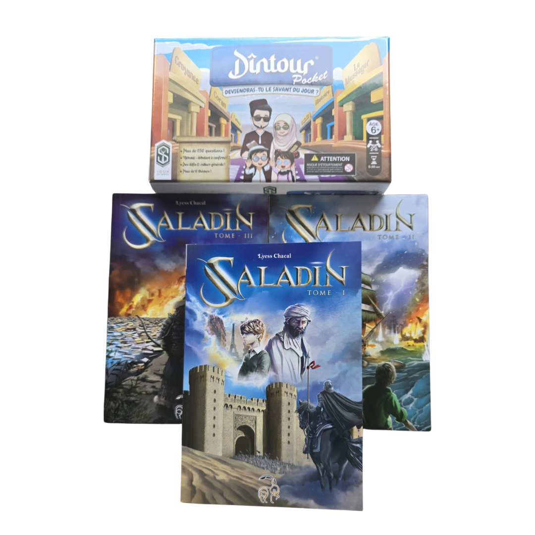 Pack Voyage – DinTour Pocket + 3 tomes de Saladin